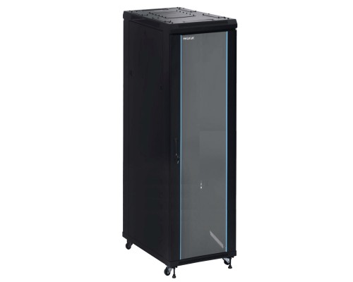 PHASAK Armario Rack 19" Phasak Pro 42U  600x600 Montado (Incluye: 2 bandejas de 19? + Regleta electrica 19? + Juego de ruedas +  Ventilacion)